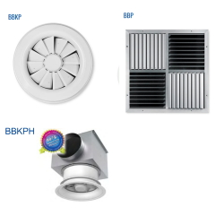 BBKP, BBP, BBKPH, Диффузоры Trox для высоких потолков вихревые