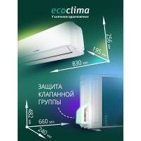 Настенный кондиционер Ecoclima ECW-HE07/BB-4R2 20м² Настенный кондиционер Ecoclima ECW-HE07/BB-4R2 20м²