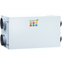 RR1500H EC W Pro, Вентиляционная установка Alasca RR с роторным рекуператором + смес. узел, заслонки, датчики