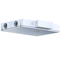ECO H300EC W Pro, Вентиляционная установка Alasca ECO приточно-вытяжная с энтальпийным пластинчатым рекуператором + смес. узел, заслонки, датчики