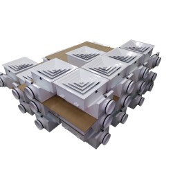 Корпус HEPA фильтра (305- 305- 78) в гигиен.испол. потолочный H 80- 450х450 (4) 160V (ВВЕРХ)