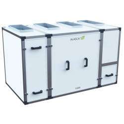 R2000V AC E 1~, Вентиляционная установка Alasca R приточно-вытяжная с энтальпийным пластинчатым рекуператором