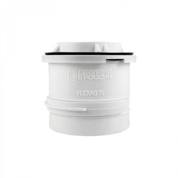 Фланец соединительный Flexag FL75-W с фиксирующим кольцом, цвет белый Фланец соединительный Flexag FL75-W с фиксирующим кольцом, цвет белый