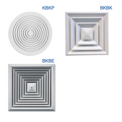 KBKP, BKBK, BKBE, Диффузоры потолочные Trox