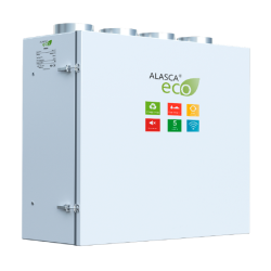 ECO V300EC E, Вентиляционная установка Alasca ECO приточно-вытяжная с энтальпийным пластинчатым рекуператором