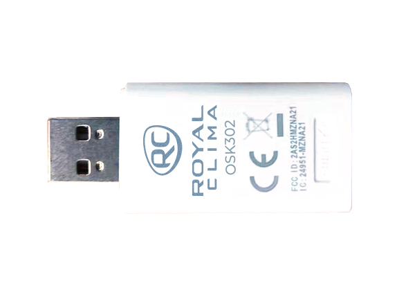 WI-FI USB модуль ROYAL CLIMA для бытовых сплит-систем серии TRIUMPH OSK302 WI-FI USB модуль ROYAL CLIMA для бытовых сплит-систем серии TRIUMPH OSK302