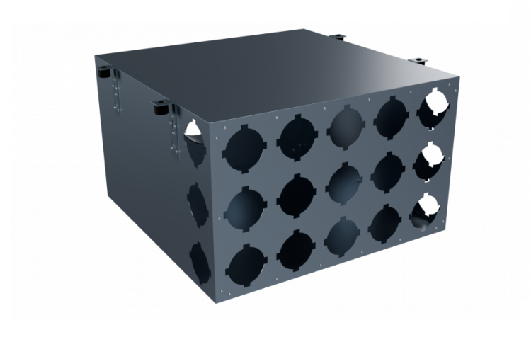 Коллектор, Flexag CMP-FLD 200/90x15, вентиляционный, D200, на 15/21 выxодов, без фланцев Коллектор, Flexag CMP-FLD 200/90x15, вентиляционный, D200, на 15/21 выxодов, без фланцев